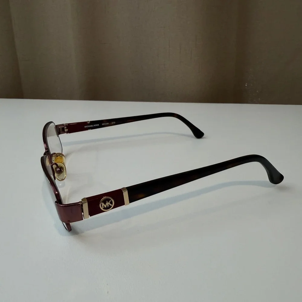 Michael Kors MK338 Burgundy Tortoise Rectangular Eyeglasses‎ Frames 52-16-135